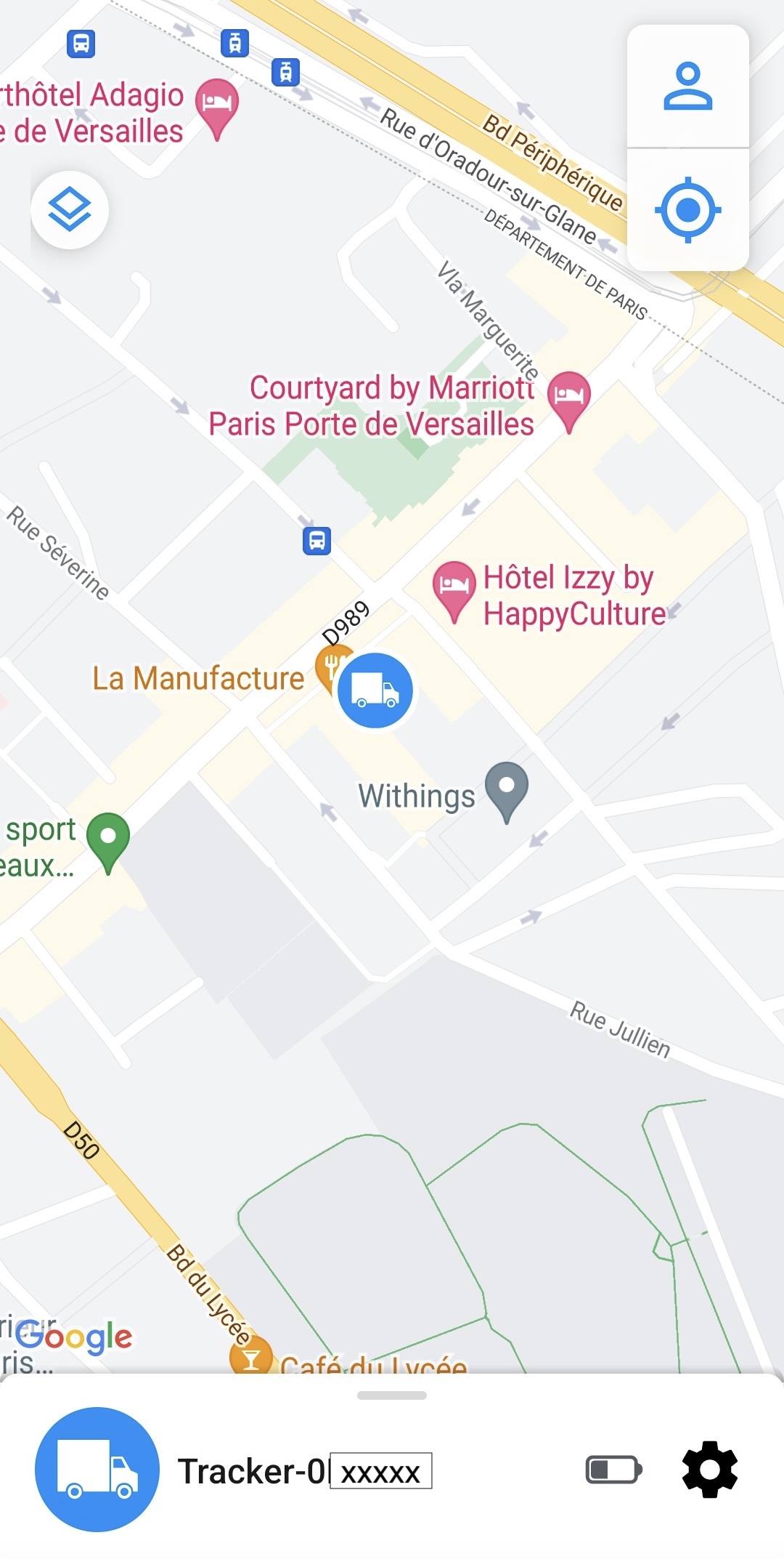 App Invoxia GPS – Tracker installiert