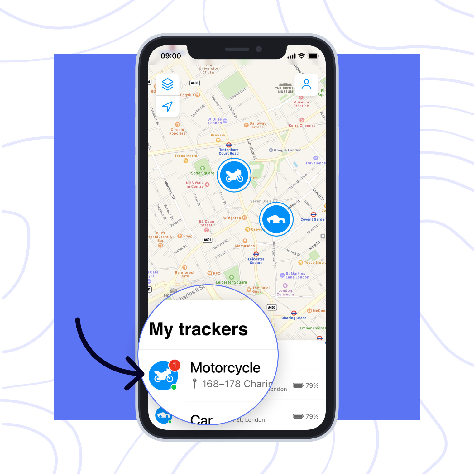Erweiterte Einstellungen des Trackers
